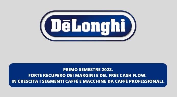 DE LONGHI RISULTATI 1° SEMESTRE 23 694 VENDING NEWS