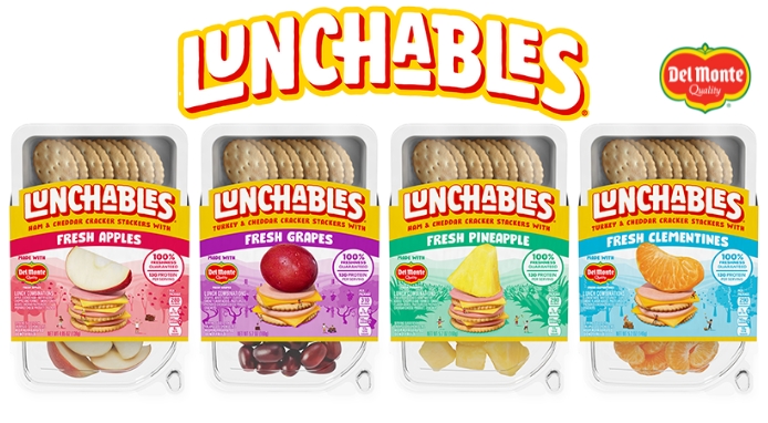 Dalla collaborazione Kraft e Del Monte il lancio in USA dei Lunchables con frutta fresca