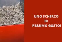 Uno scherzo di pessimo gusto al distributore del negozio automatico