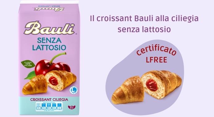 Il Croissant Senza Lattosio alla Ciliegia Bauli ottiene la certificazione LFREE