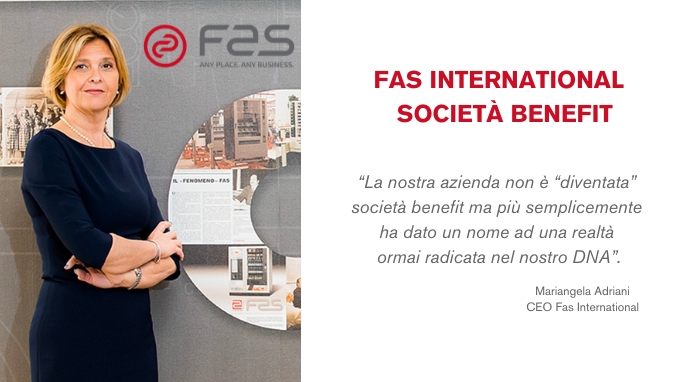 FAS International diventa Società Benefit e continua a crescere
