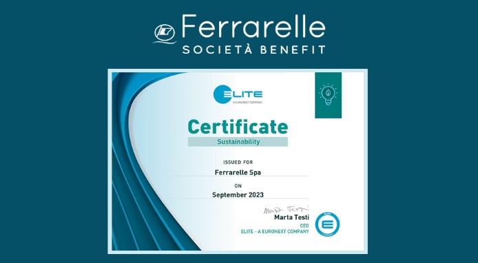 Ferrarelle Società Benefit ottiene il certificato Elite sulla Sostenibilità