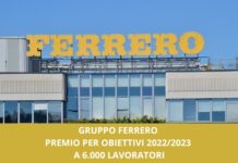 Ferrero: accordo sul premio per obiettivi per tutti e 6.000 dipendenti