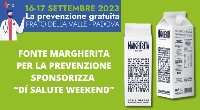 Fonte Margherita sponsorizza l’evento “Dì Salute Weekend”