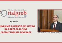 Italgrob denuncia l’ennesimo rincaro dei listini da parte dei produttori del Beverage