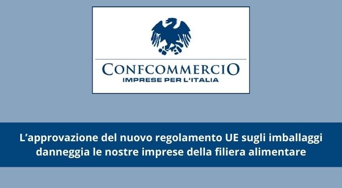 ConfCommercio critica il nuovo regolamento UE sugli imballaggi