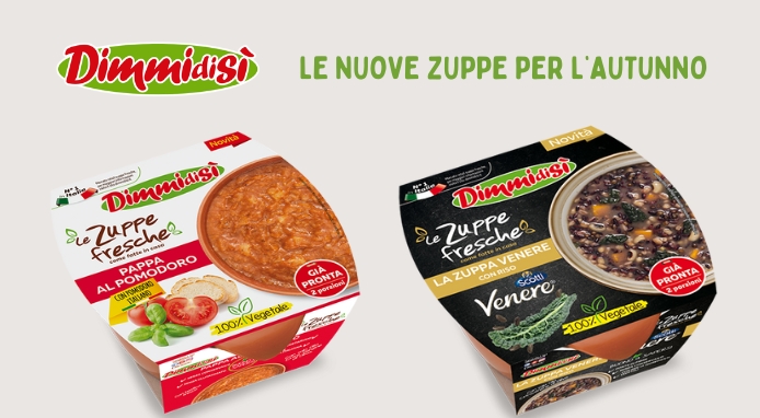 DimmidiSì presenta le nuove Zuppe Fresche per l’autunno 2023