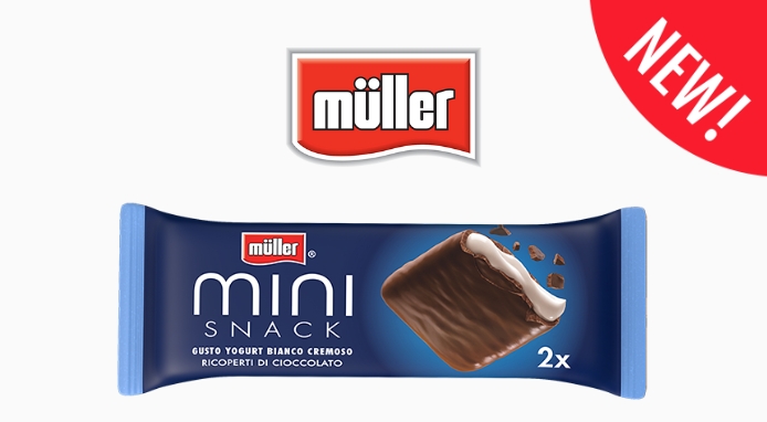 Müller presenta Müller Mini Snack: il primo yogurt in formato snack