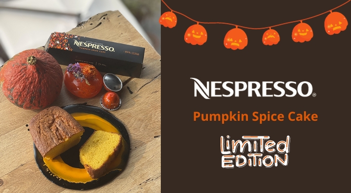 Nespresso celebra Halloween con la limited edition Pumpkin Spice Cake