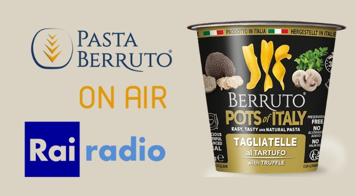 Pasta Berruto per la prima volta on air sui canali RAI