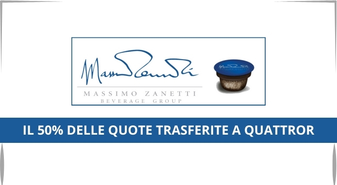 Massimo Zanetti Beverage Group cede il 50% delle quote a QuattroR