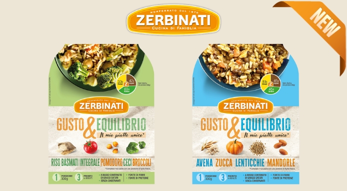 Zerbinati presenta la nuova linea “Gusto&Equilibrio. Il mio piatto unico”