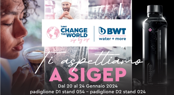 Sigep: BWT water+more con la gamma completa Ho.re.Ca per il mondo del caffè