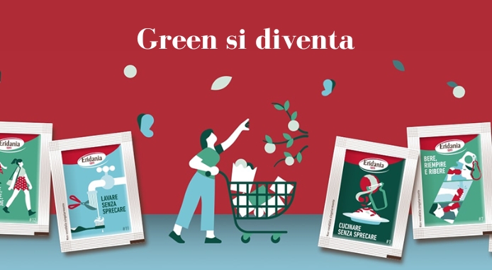 Eridania: l’impegno sostenibile con le bustine di zucchero “Green si diventa”