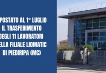 Liomatic: spostata al 1° luglio la data di trasferimento dei lavoratori di Piediripa