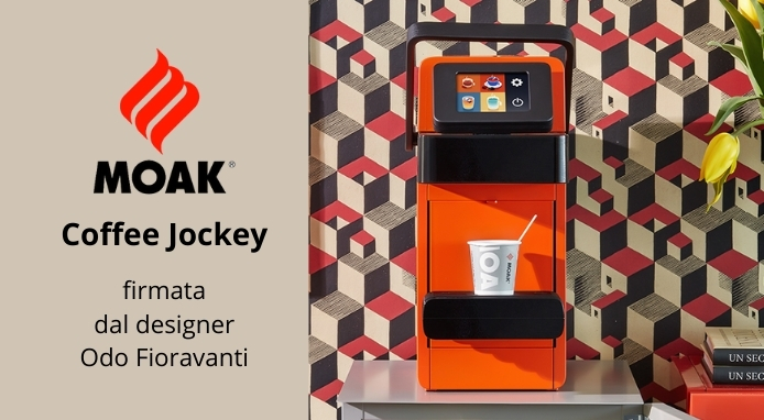 Moak presenta Coffee Jockey del sistema For You disegnata da Odo Fioravanti