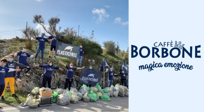 Caffè Borbone rinnova la partnership con Plastic Free Odv Onlus