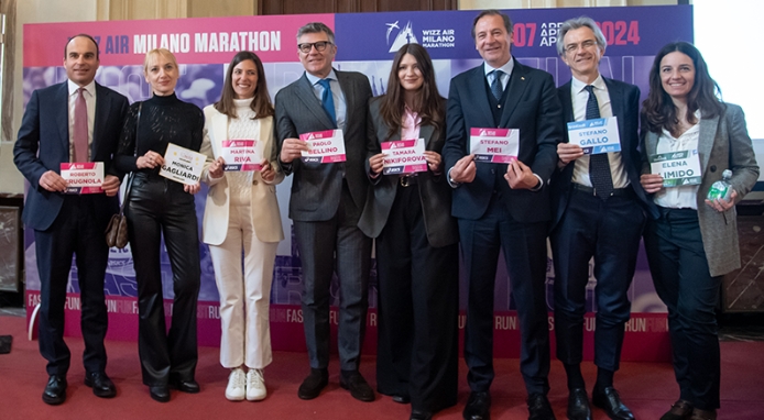 Levissima Official Partner della Wizz Air Milano Marathon 2024