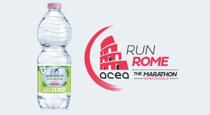 Acqua Minerale San Benedetto Premium Partner di Acea Run Rome The Marathon 2024