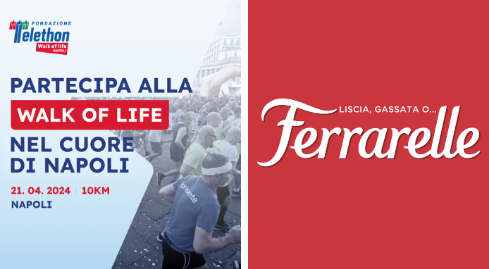 Ferrarelle corre per la ricerca alla Telethon Walk of Life Napoli