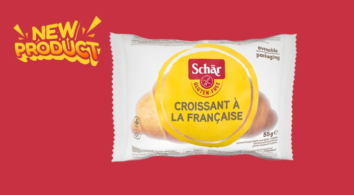 Il Croissant à la francaise Schär in imballo infornabile per la colazione gluten-free