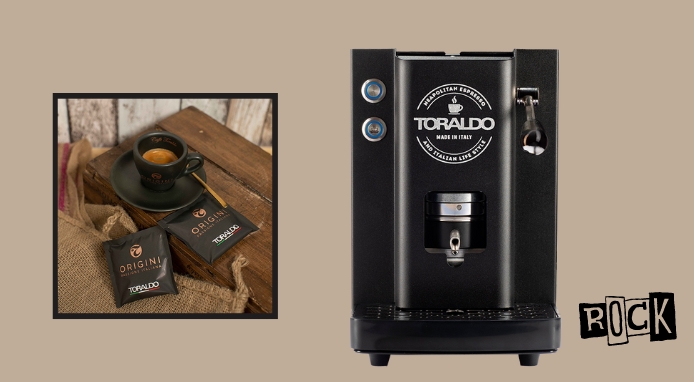 Caffè Toraldo lancia la nuova macchina espresso Rock per i canali Home e OCS
