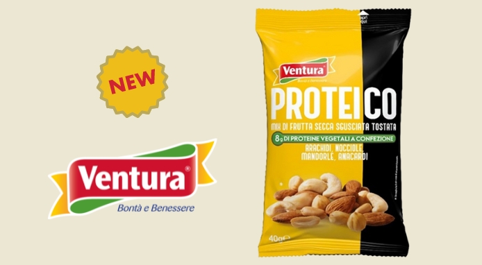 Ventura lancia la nuova referenza del segmento degli snack proteici