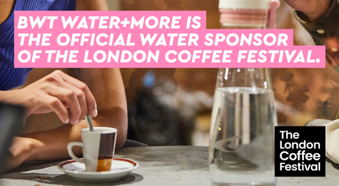 BWT water+more sponsor di The London Coffee Festival