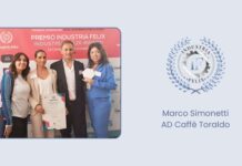 A Marco Simonetti, AD di Caffè Toraldo, il Premio Industria Felix