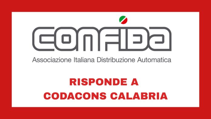 CONFIDA REPLICA CODACONS 1200 VENDING NEWS