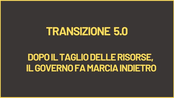 TRANSIZIONE 5.0 RIPRISTINO RISORSE 1200 VENDING NEWS