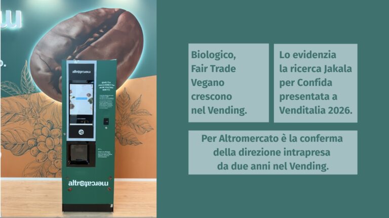 Ricerca Confida-Jakala: Altromercato legge i dati e rilancia sul vending etico