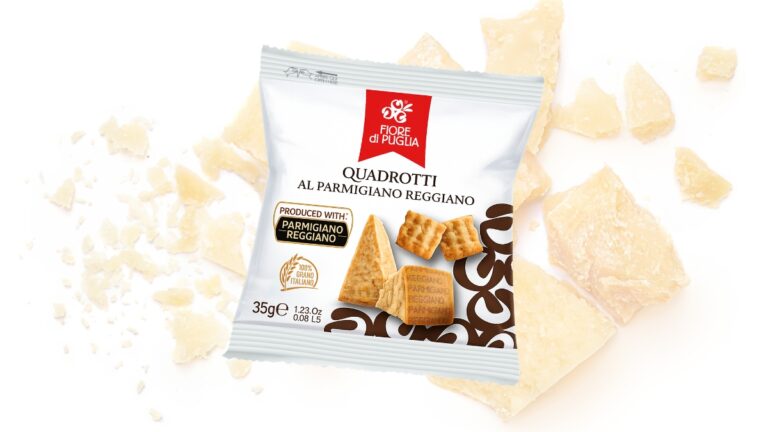 Quadrotti di Fiore di Puglia: nasce il nuovo gusto al Parmigiano Reggiano