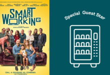 Il distributore automatico in salotto nel film Smart Working di Svevo Moltrasio