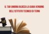 Il TAR Umbria sospende l’aggiudicazione della gara vending all’ITT di Terni