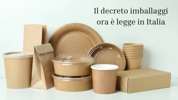 Decreto imballaggi legge 1200 vending news